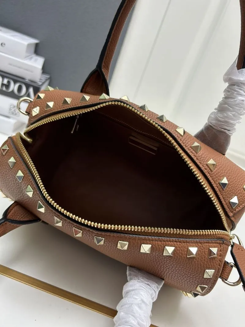 Valentino Brown Leather Handle Bag 557 - Image 8