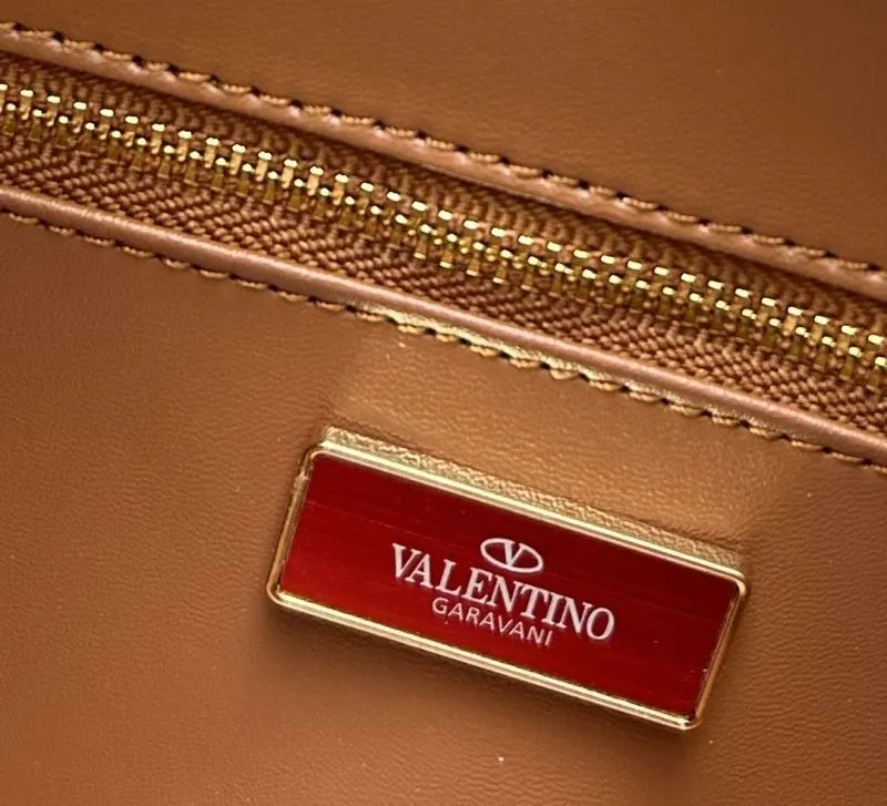 Valentino Brown Leather Handle Bag 557 - Image 9