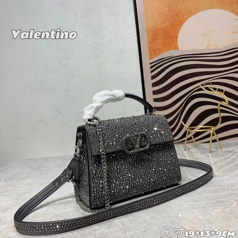 Alternative view of Valentino Dark Gray Crystal Embellished Handbag 664