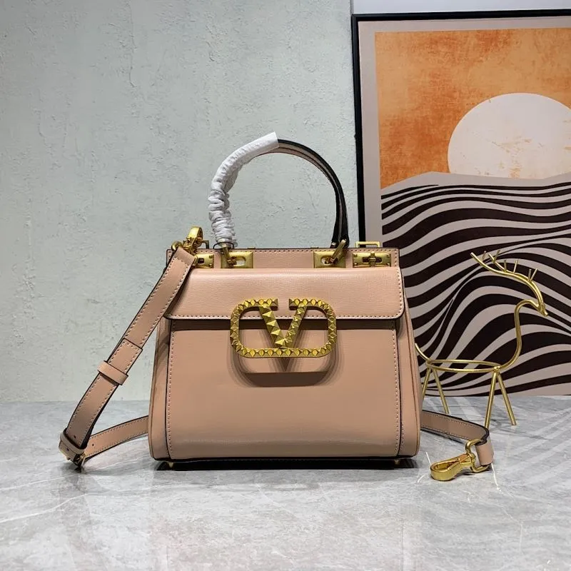 Valentino Beige Top Handle Crossbody Bag 666