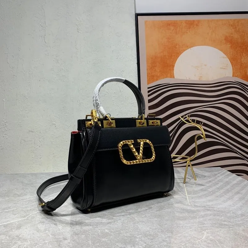 Alternative view of Valentino Black Leather Top Handle Handbag 670