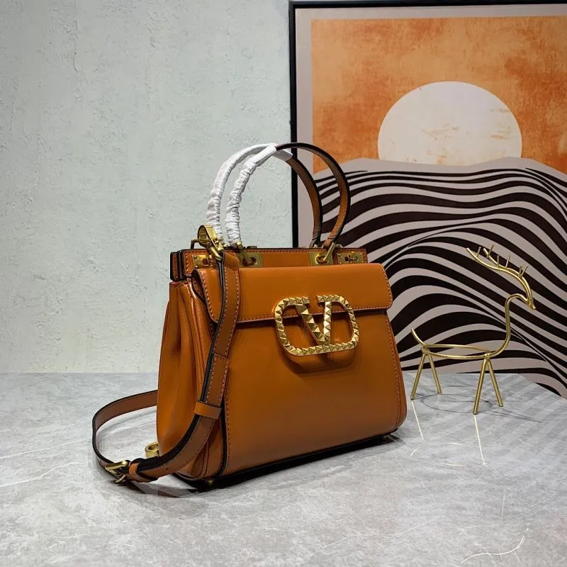 Alternative view of Valentino Brown Leather Handbag 671