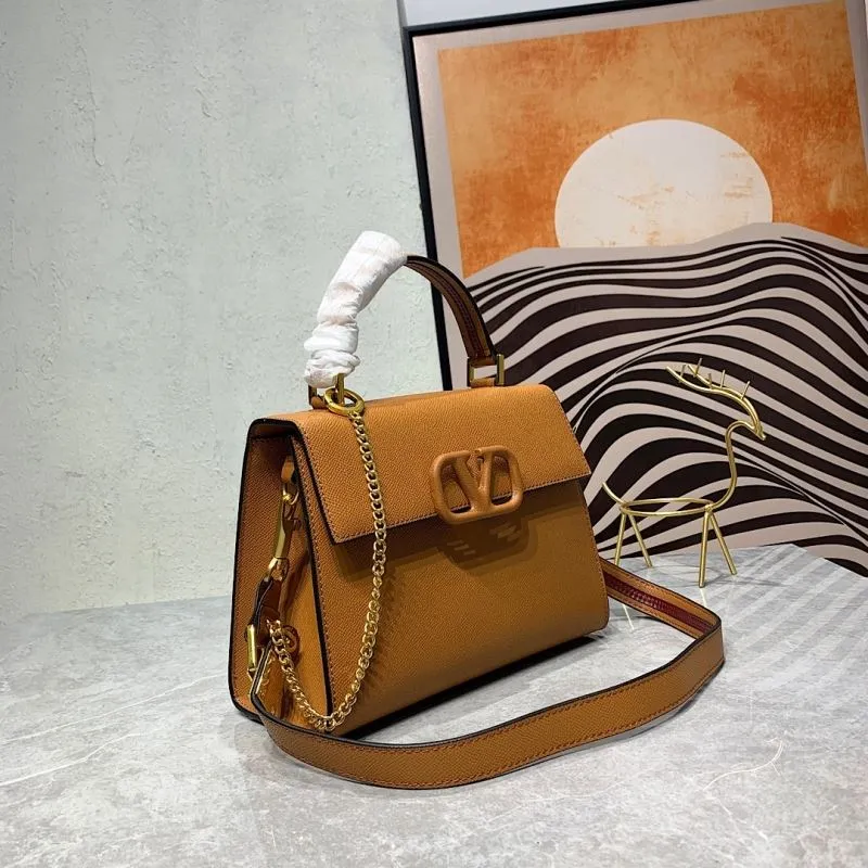 Alternative view of Valentino Brown Leather Top Handle Handbag 672