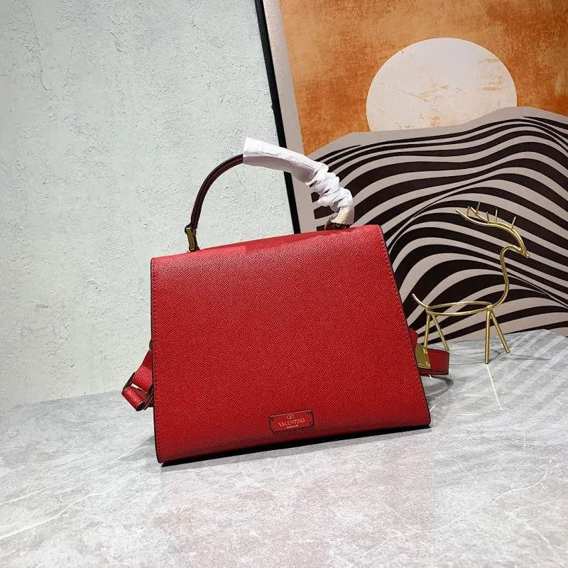 Valentino Red Leather Shoulder Handbag 673 - Image 3