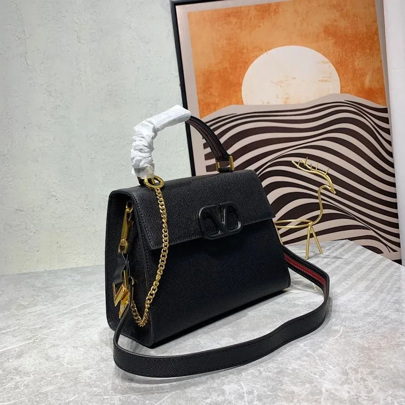 Alternative view of Valentino Black Leather Top Handle Crossbody Bag 674