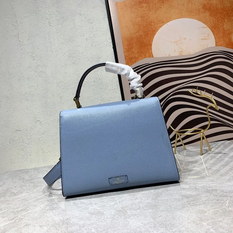 Valentino Light Blue Leather Handbag 678 - Image 3