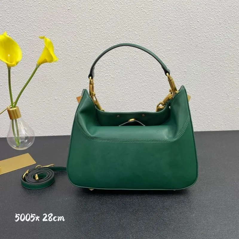 Alternative view of Valentino Green Leather Handbag 5005 28cm