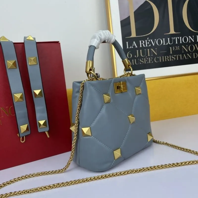 Alternative view of Valentino Light Blue Studded Crossbody Handbag