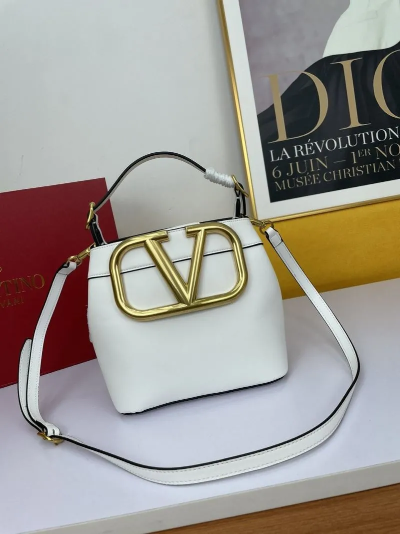 Valentino White Bucket Bag 701