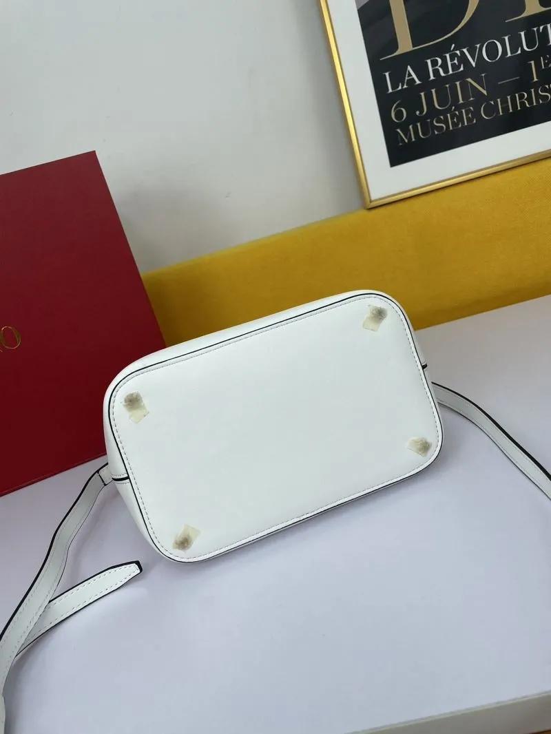 Valentino White Bucket Bag 701 - Image 5