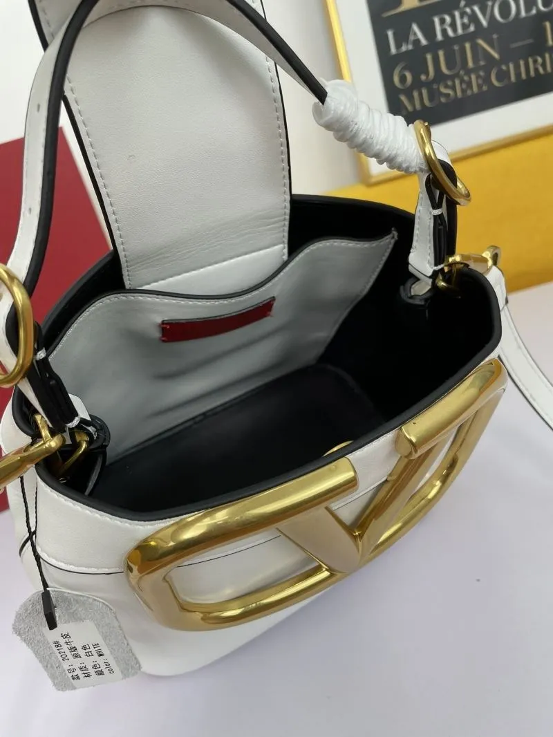 Valentino White Bucket Bag 701 - Image 7
