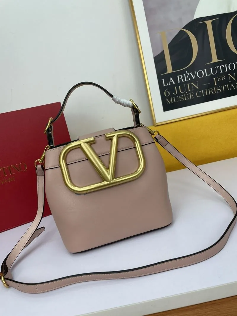 Valentino Pink Bucket Crossbody Bag 702