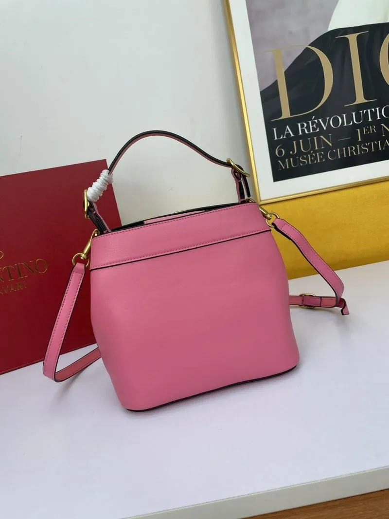 Valentino Pink Bucket Bag 703 - Image 3