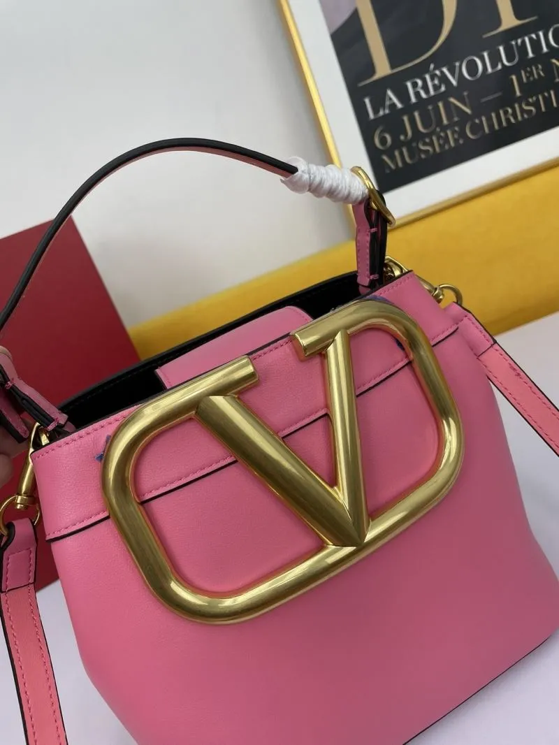 Valentino Pink Bucket Bag 703 - Image 4