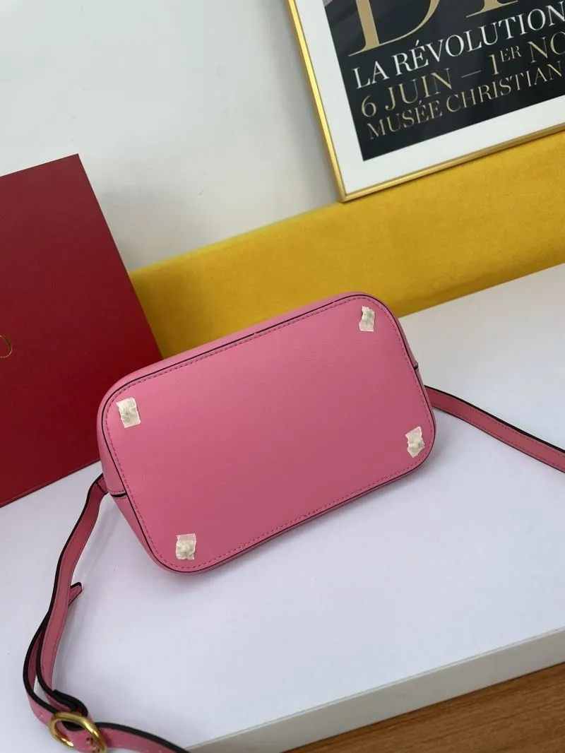 Valentino Pink Bucket Bag 703 - Image 5