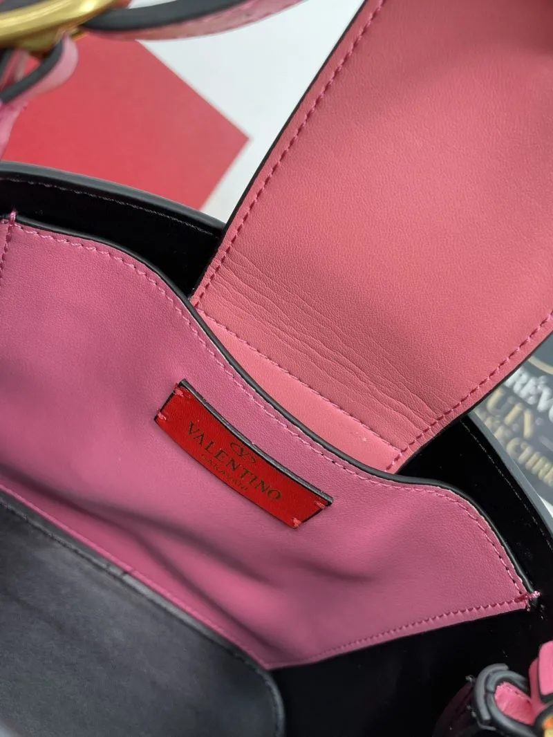 Valentino Pink Bucket Bag 703 - Image 8