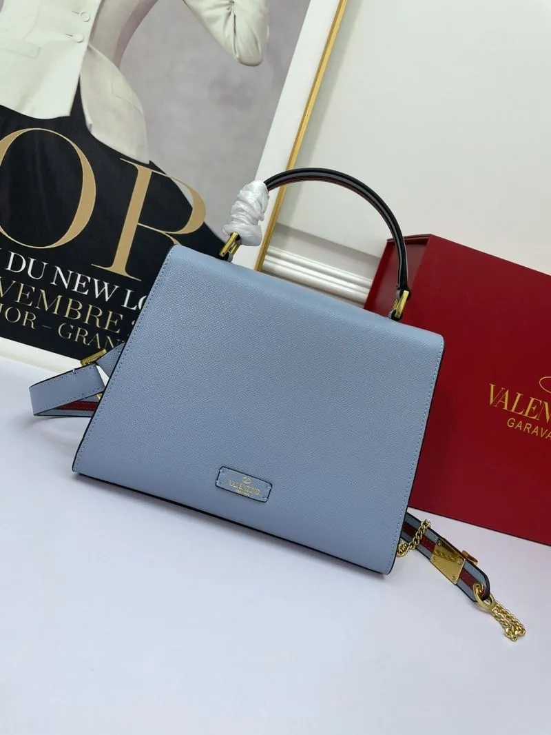 Valentino Garavani Light Blue Top Handle Shoulder Bag - Image 3