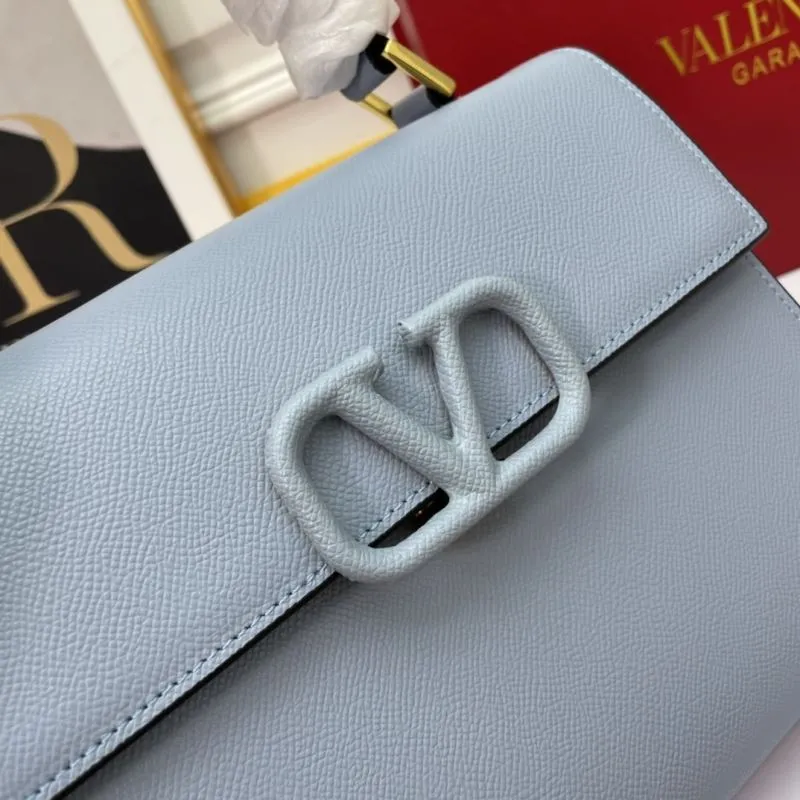 Valentino Garavani Light Blue Top Handle Shoulder Bag - Image 5