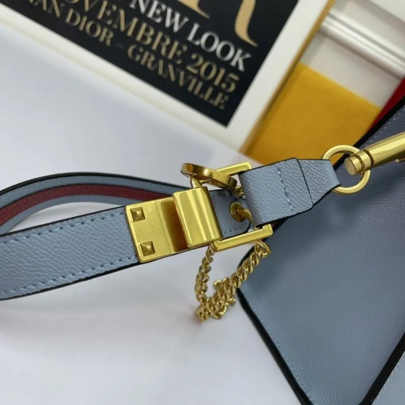 Valentino Garavani Light Blue Top Handle Shoulder Bag - Image 6