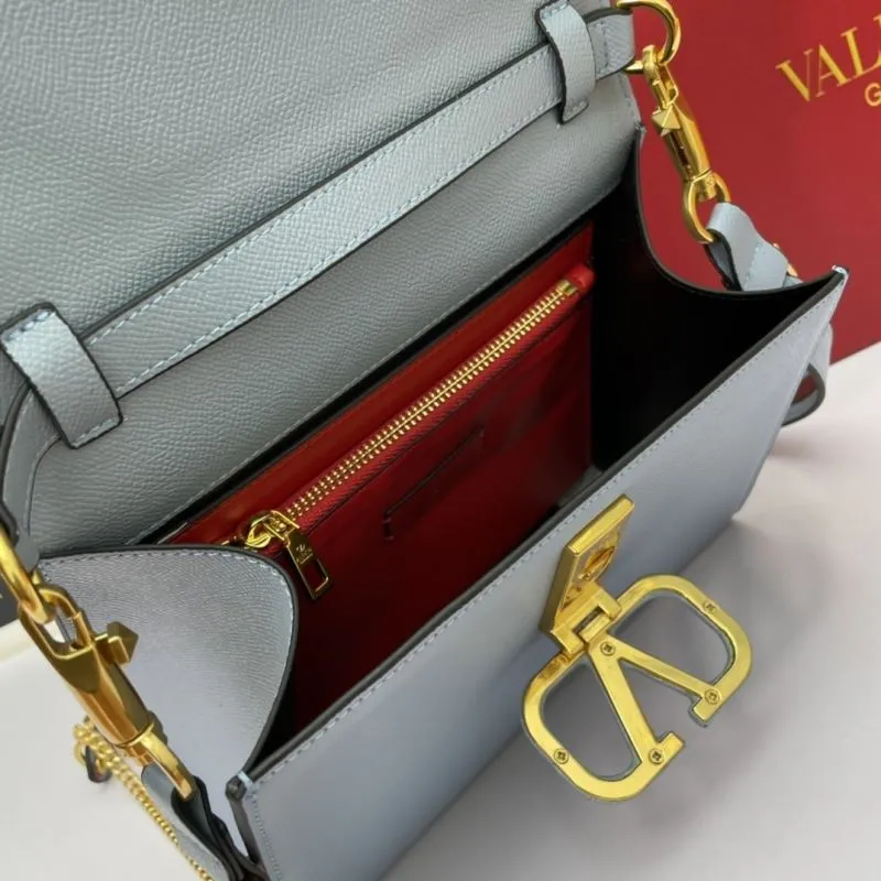Valentino Garavani Light Blue Top Handle Shoulder Bag - Image 7