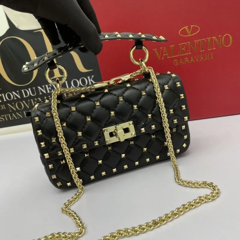 Valentino Garavani Black Studded Crossbody Bag 758 - Image 4