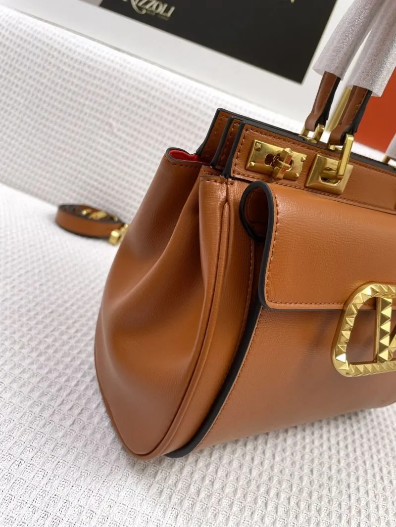 Valentino 5001 Brown Leather Handbag - Image 6