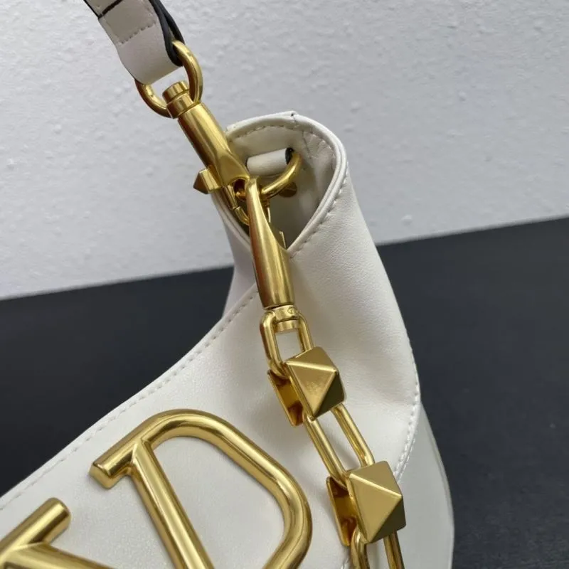 Valentino White Leather Handbag 5005 28cm - Image 5