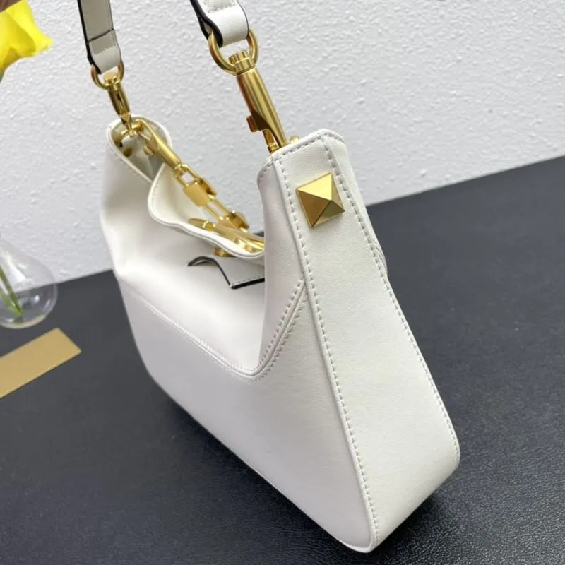 Valentino White Leather Handbag 5005 28cm - Image 6