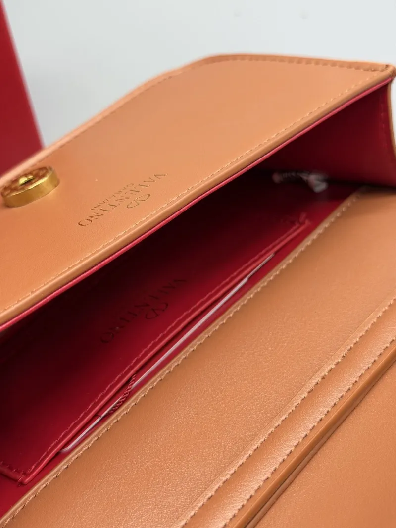 Valentino Brown Leather Crossbody Bag - Image 7