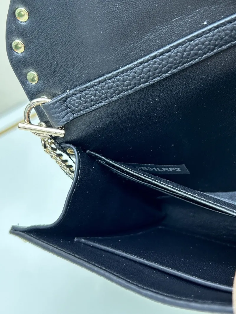 Valentino Black Rockstud Satchel Bag 0138 - Image 8