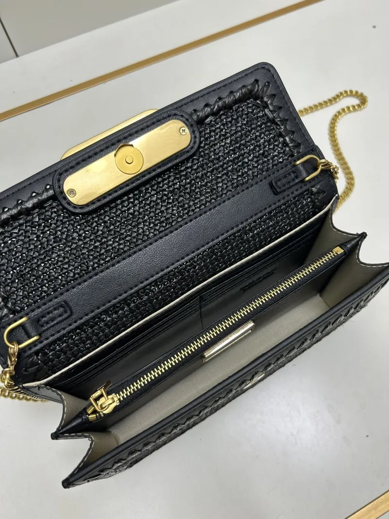 Valentino Black Woven Crossbody Bag 9898 - Image 8