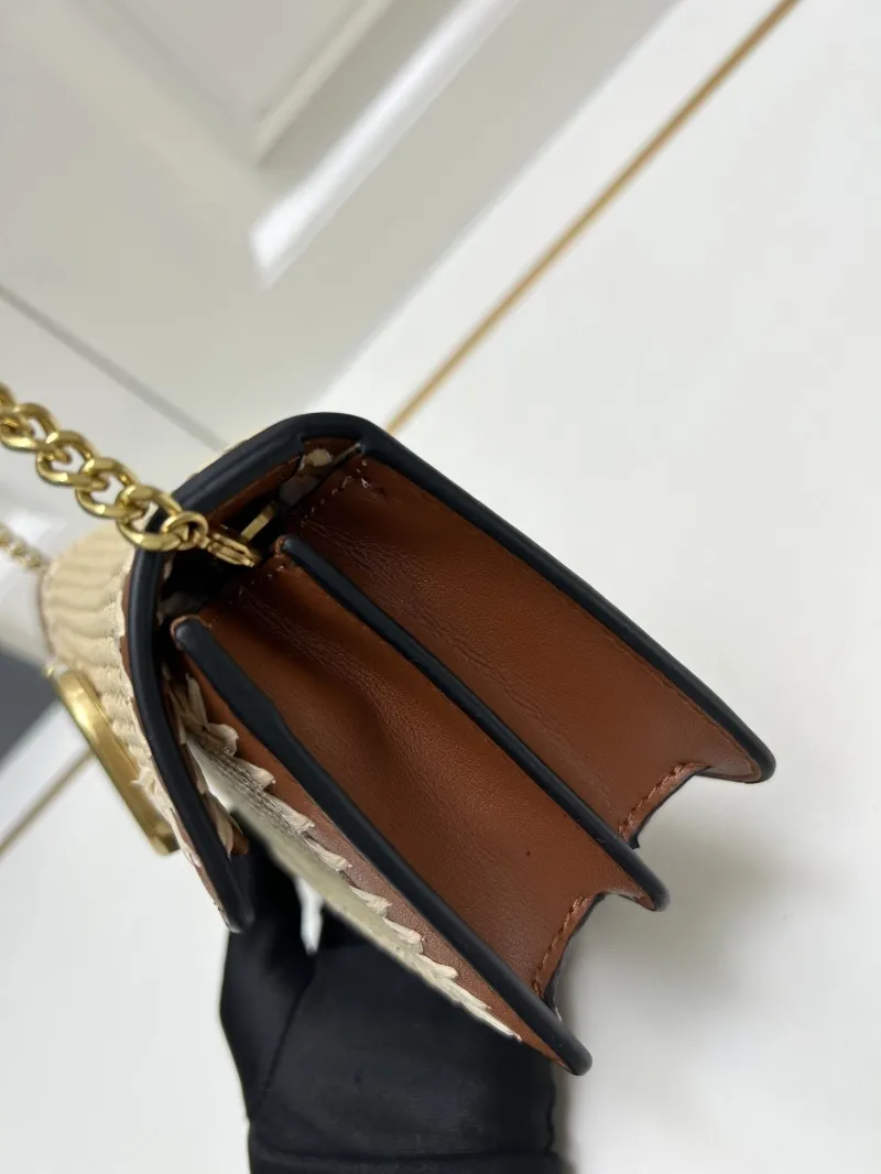 Valentino Beige Brown Raffia Woven Crossbody Bag 9898 - Image 4