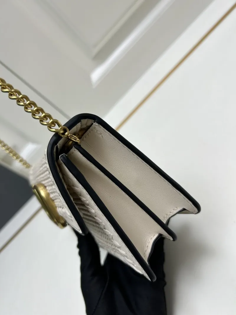 Valentino 9898 Cream Crossbody Satchel Bag - Image 4
