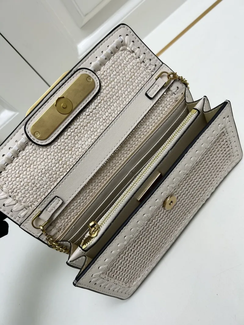 Valentino 9898 Cream Crossbody Satchel Bag - Image 8