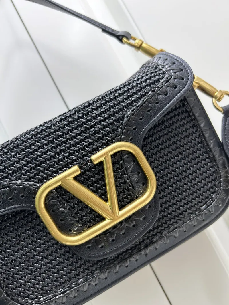 Valentino Black Satchel Bag 9891 Size 23x16x7cm - Image 3