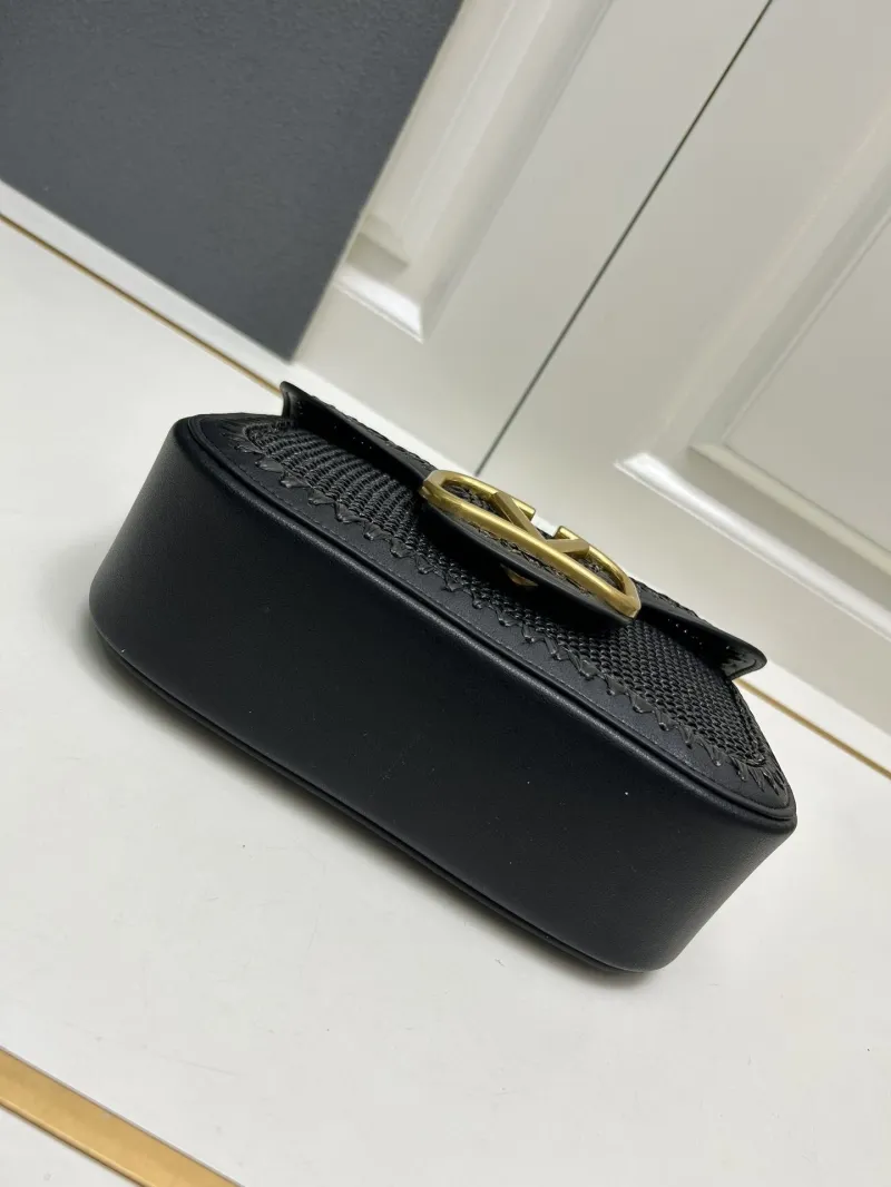 Valentino Black Satchel Bag 9891 Size 23x16x7cm - Image 7