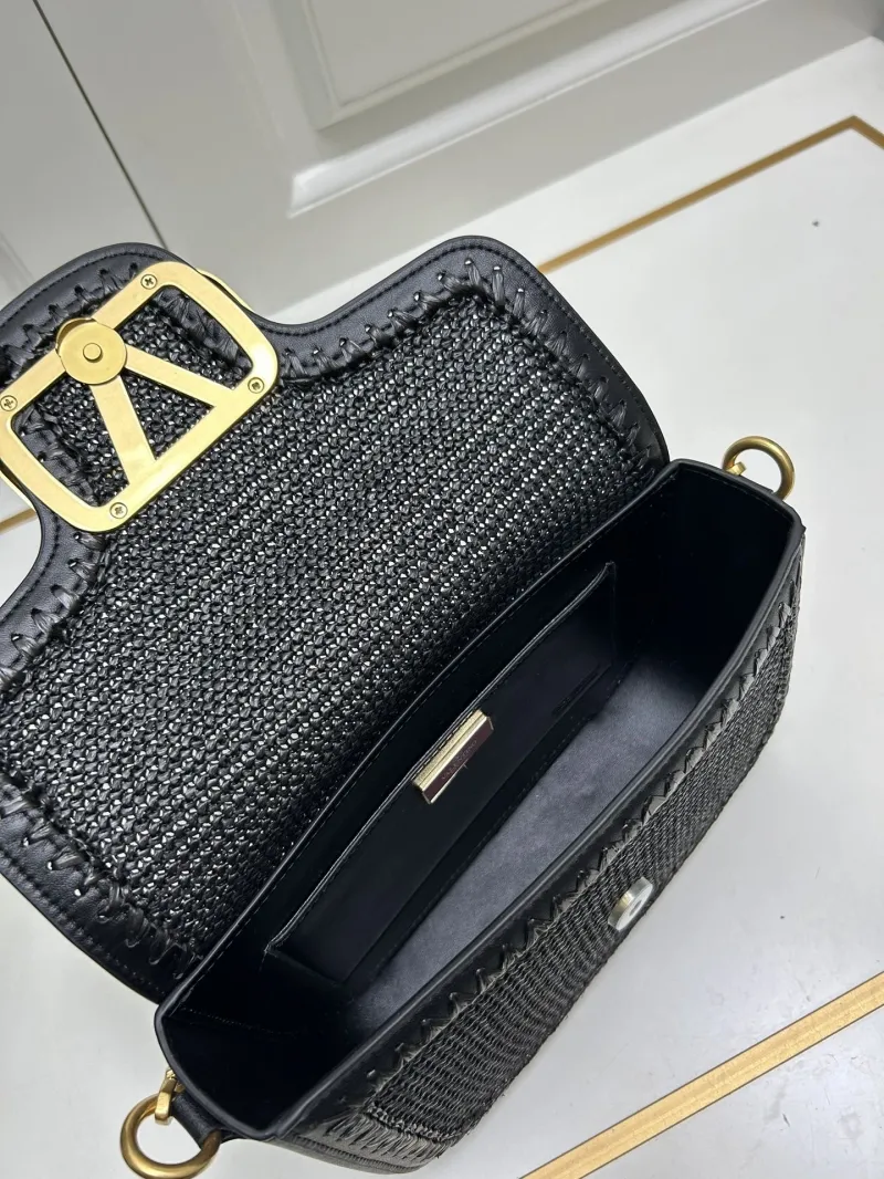 Valentino Black Satchel Bag 9891 Size 23x16x7cm - Image 8