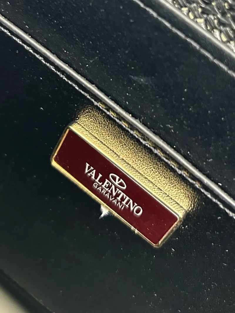 Valentino Black Satchel Bag 9891 Size 23x16x7cm - Image 9