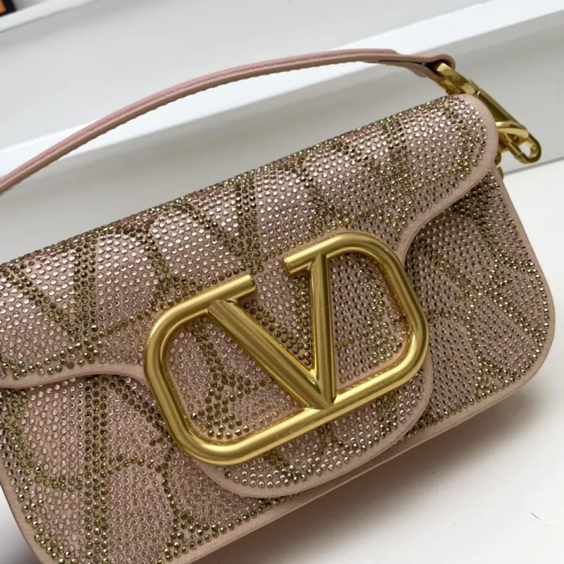 Valentino Pink Crystal Satchel Bag 27cm 3008 - Image 3