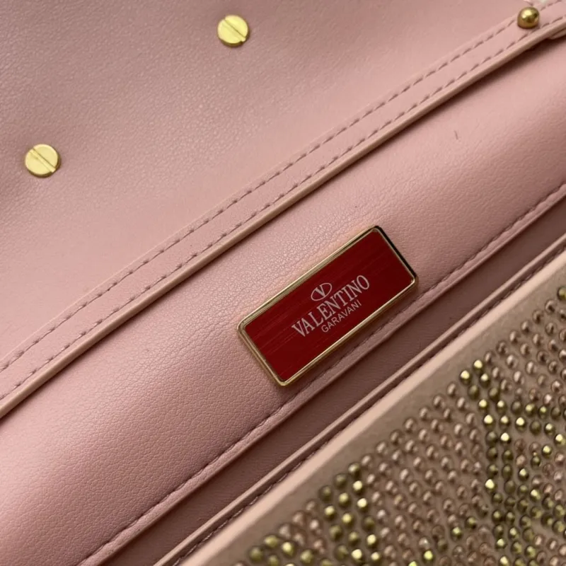 Valentino Pink Crystal Satchel Bag 27cm 3008 - Image 8