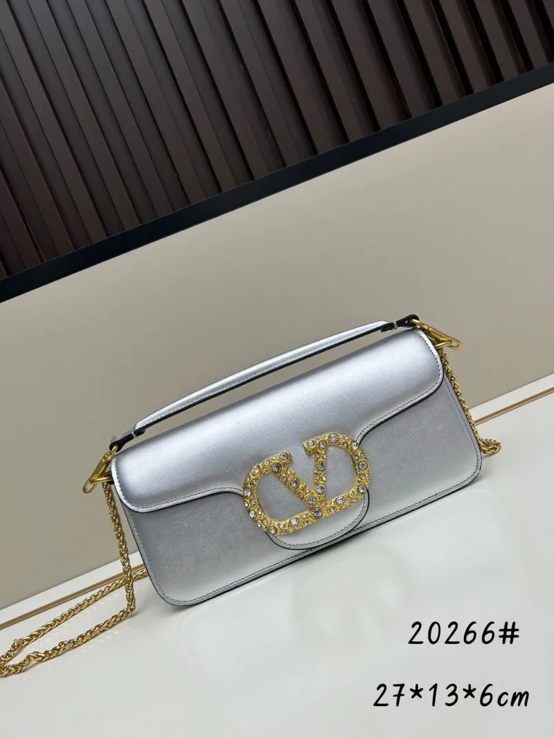 Valentino Silver Satchel Bag 20266