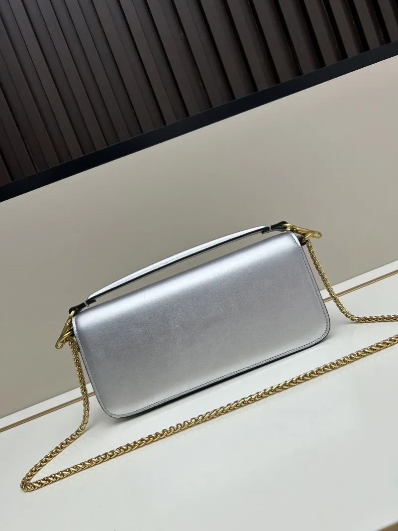 Valentino Silver Satchel Bag 20266 - Image 3