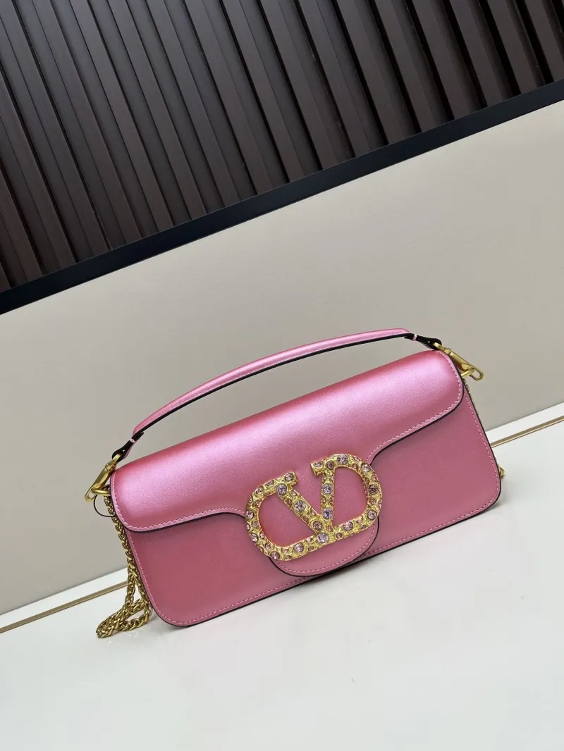 Valentino Pink Leather Satchel Bag 67