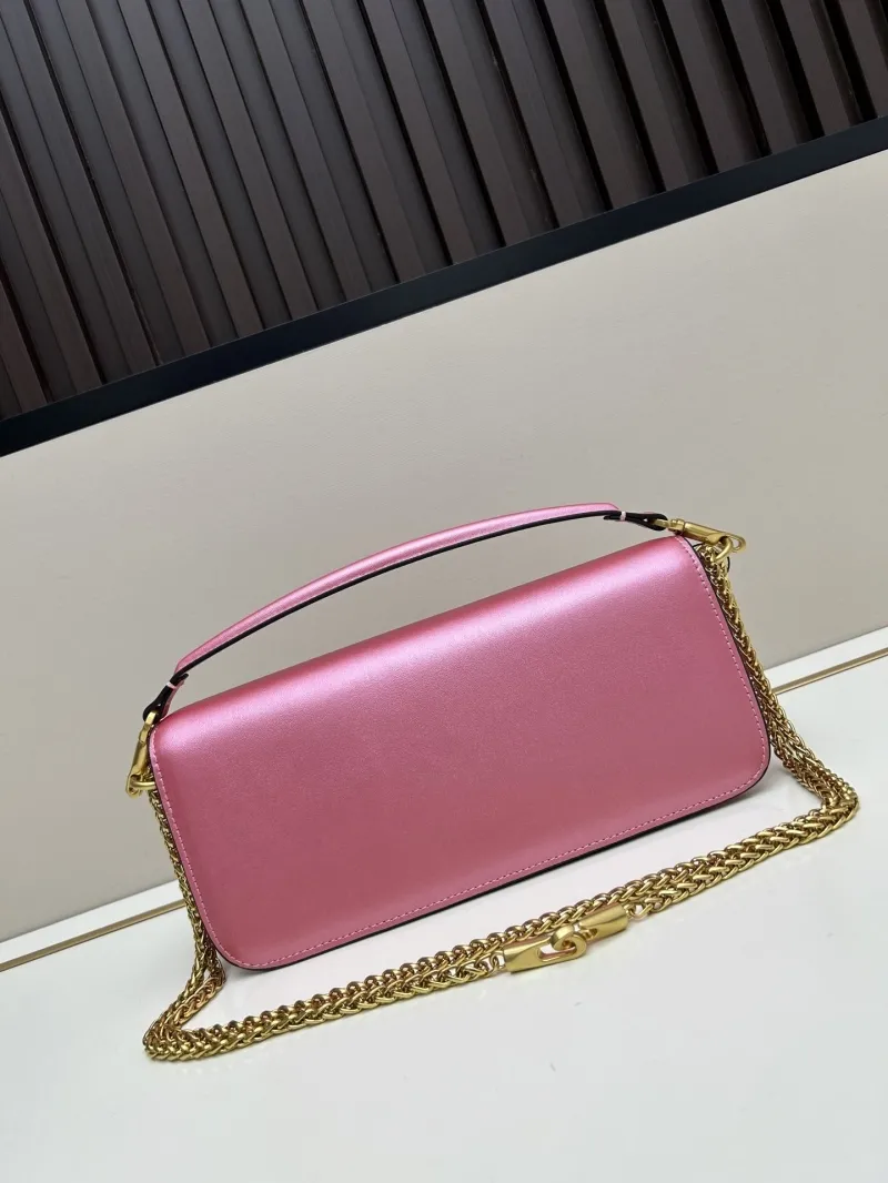 Valentino Pink Leather Satchel Bag 67 - Image 3
