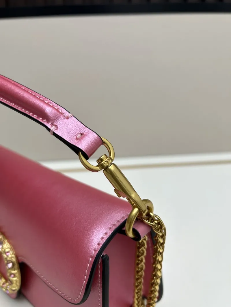 Valentino Pink Leather Satchel Bag 67 - Image 6