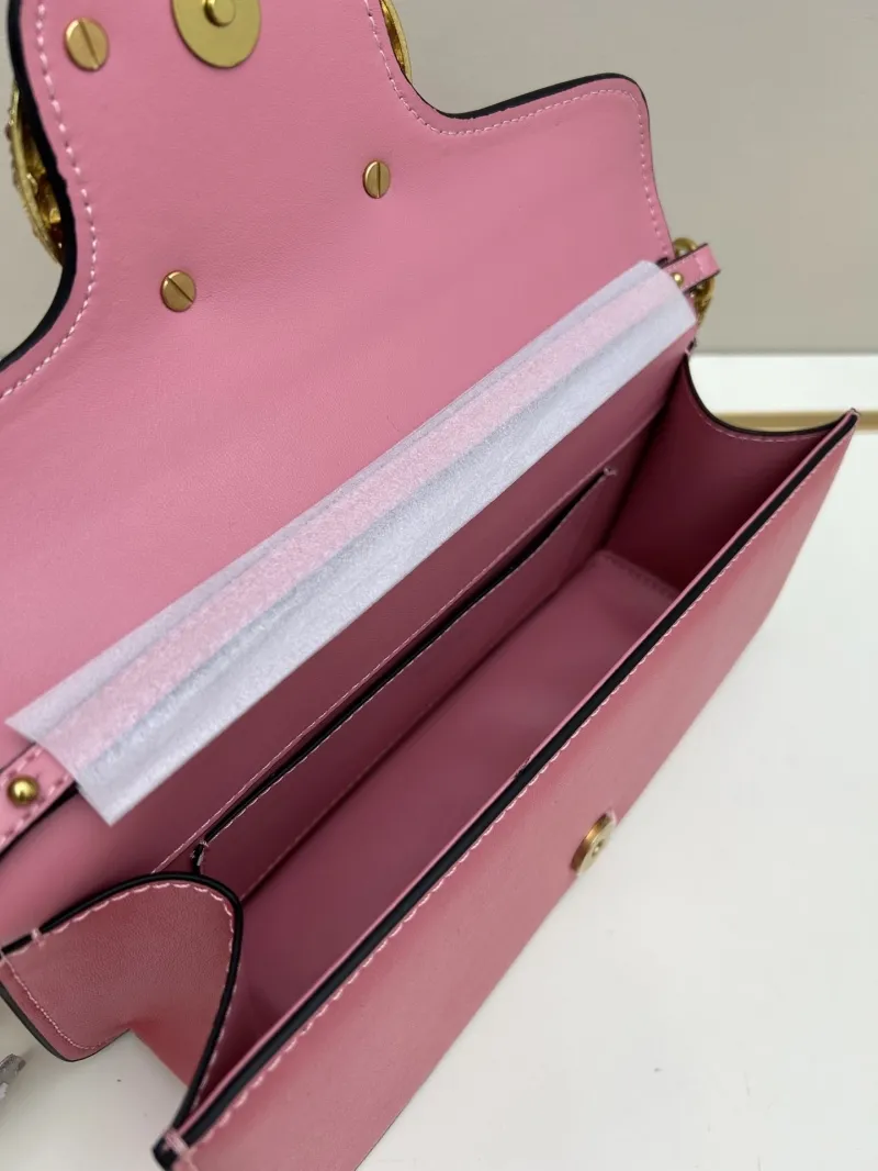 Valentino Pink Leather Satchel Bag 67 - Image 7