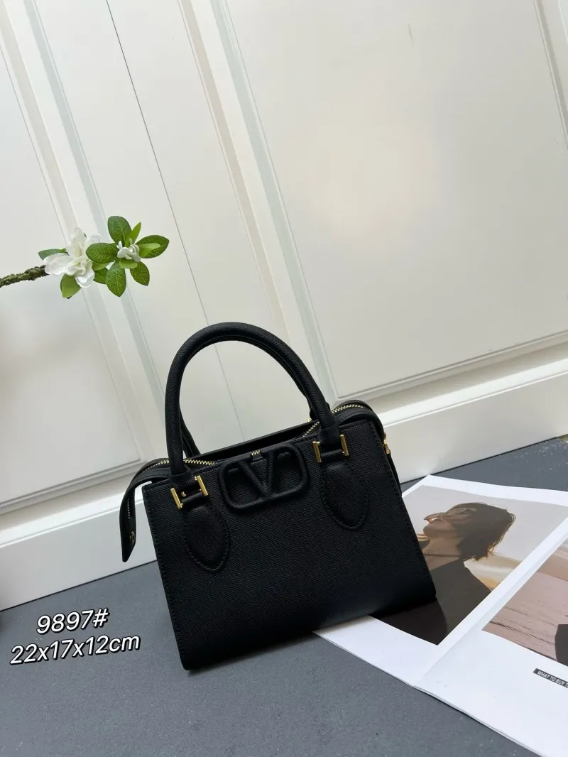 Valentino 9897 Leather Satchel Handbag