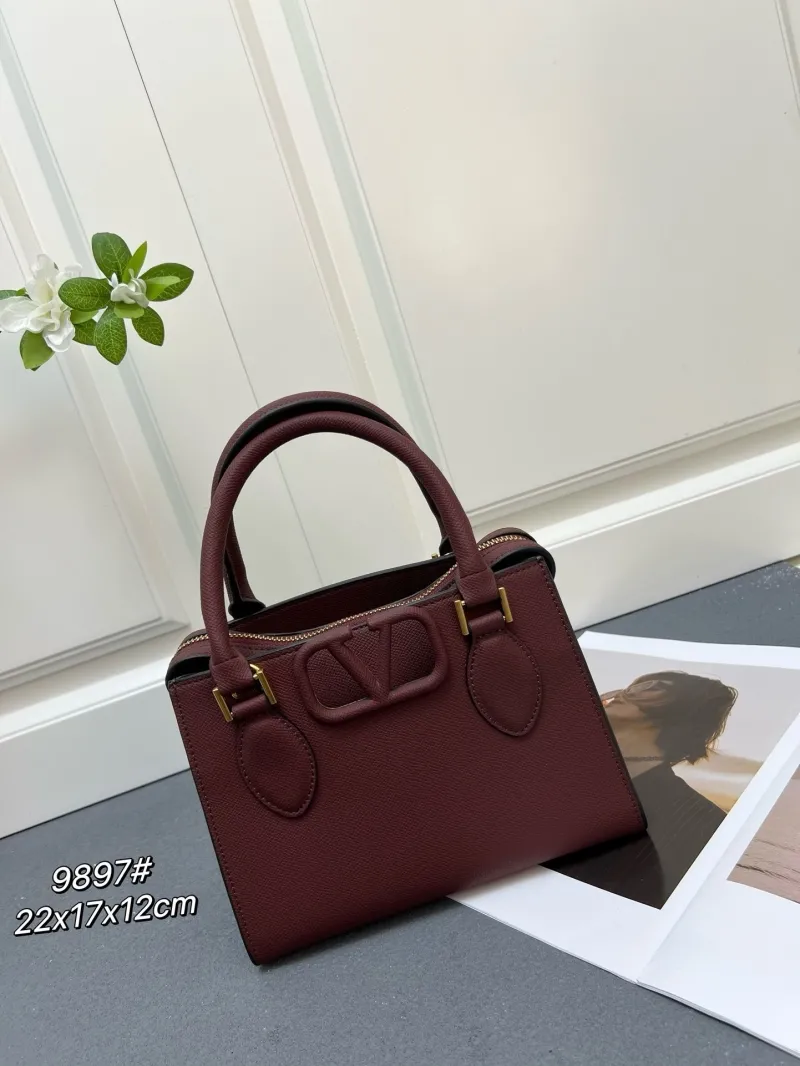 Valentino 9897 Leather Satchel Handbag - Image 4