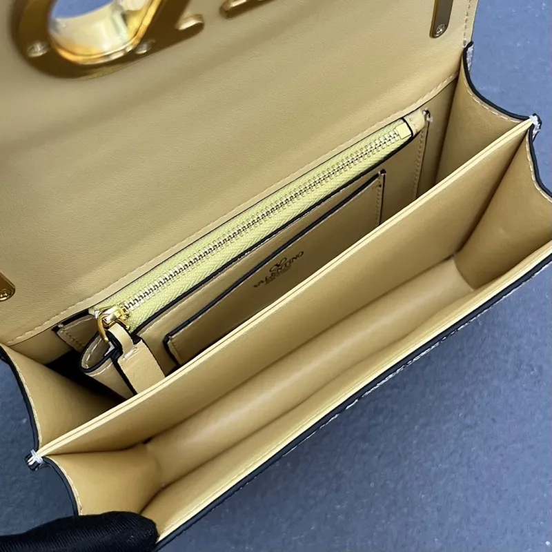 Valentino V2015 Small Snake Print Chain Satchel Bag - Image 8