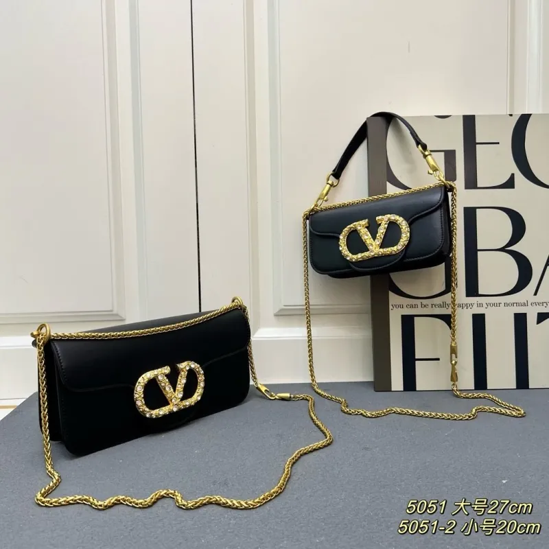 Alternative view of Valentino 5051 Chain Crossbody Satchel Bag